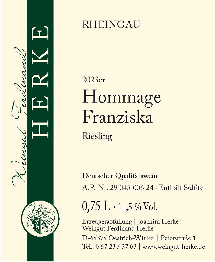 2023er Hommage Franziska - trocken